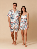 Lightweight Satin Pajamas for Couple
