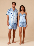 Silk Touch Satin Pajama Short Set for Couples