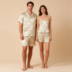 Couple¡¯s Silky Bedtime Set ¨C Satin Pajama Shorts