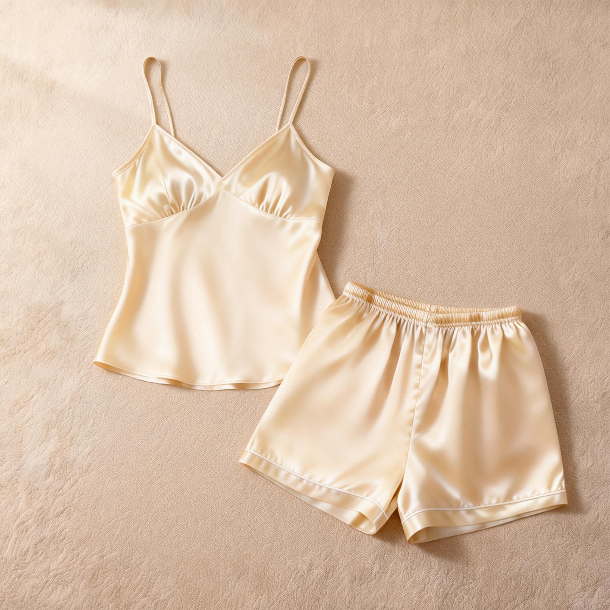 Relaxing Sleepwear: Satin Short Pajamas for Women