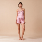 Breathable Short Satin Pajamas for Couple