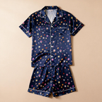 Women Nightwear: Classic Satin Pajamas Short Set
