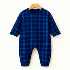 Christmas Family Matching Pajama Set – Button-Neck Tee & Plaid Pants